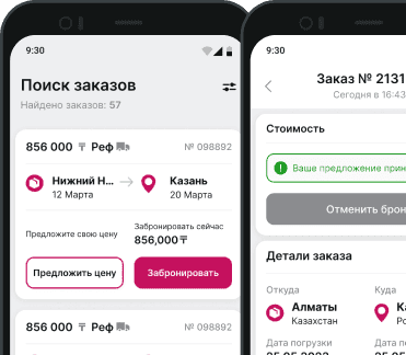 Интерфейс мобильного приложения binY